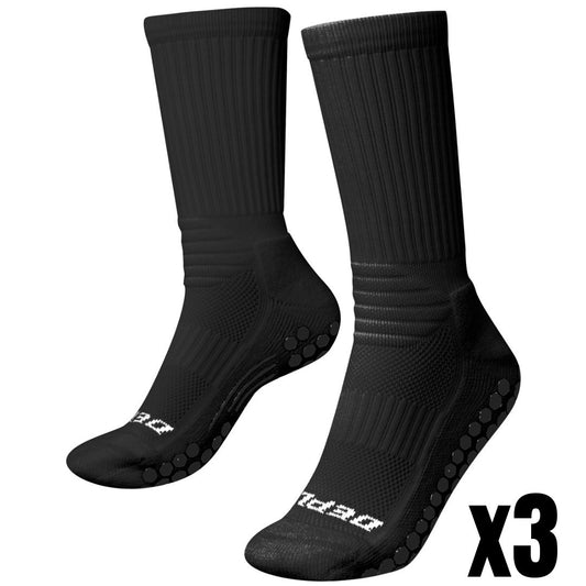 Bundle Pack - 3x Black V2 Grip Socks