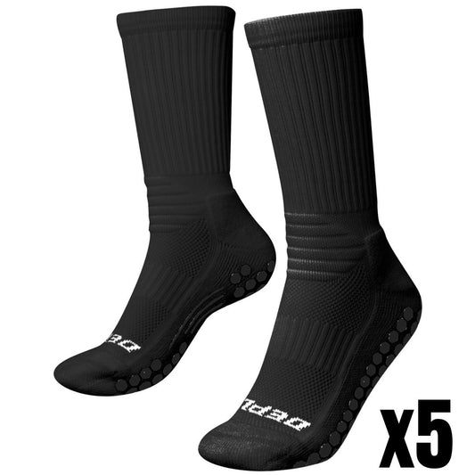 Bundle Pack - 5x Black V2 Grip Socks