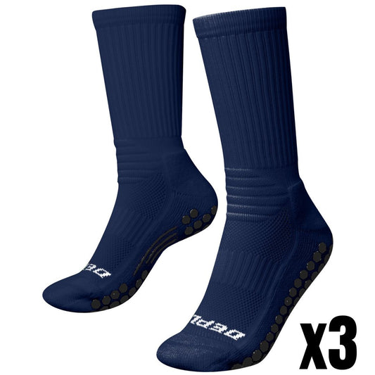 Bundle Pack - 3x Navy V2 Grip Socks