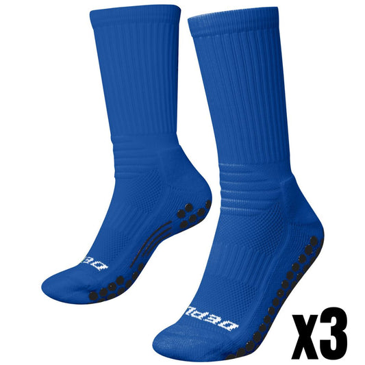 Bundle Pack - 3x Blue V2 Grip Socks