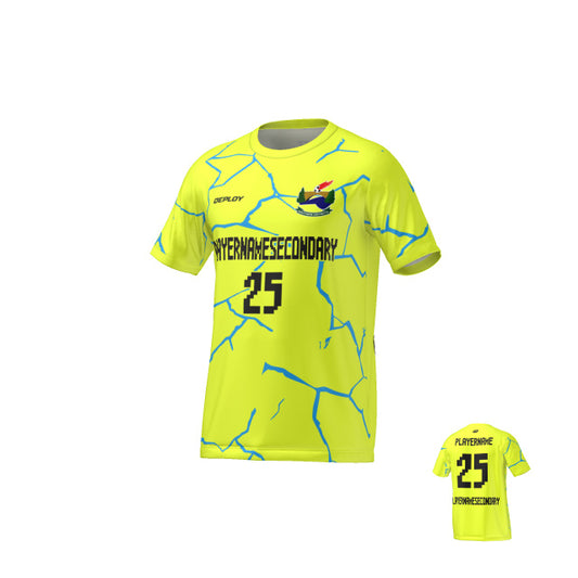 SOUTHERN DISTRICTS FA - Flight Jersey Cracks- Neon Yellow