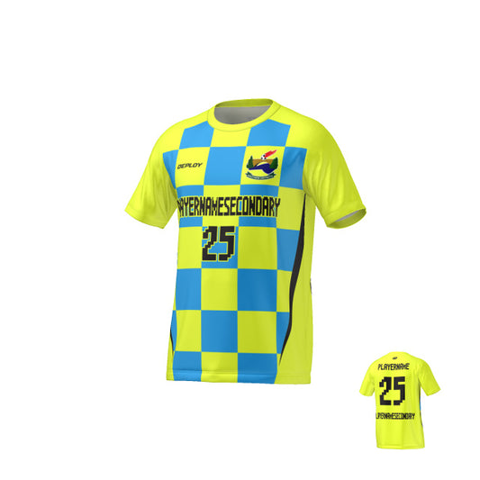 SOUTHERN DISTRICTS FA - Flight Jersey Checkers - Neon Yellow