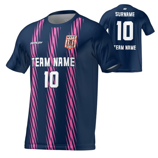 Moss Vale FC - Flight Jersey Flash - Navy/Pink