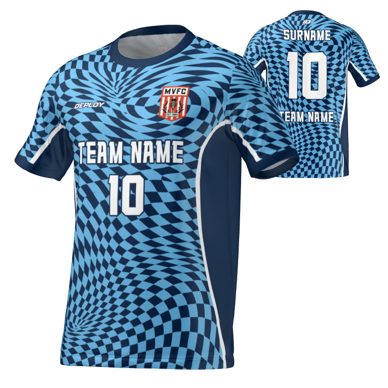 Moss Vale FC - Flight Jersey Warpped- Navy