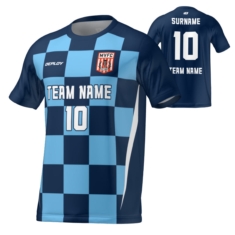 Moss Vale FC - Flight Jersey Checkers - Navy