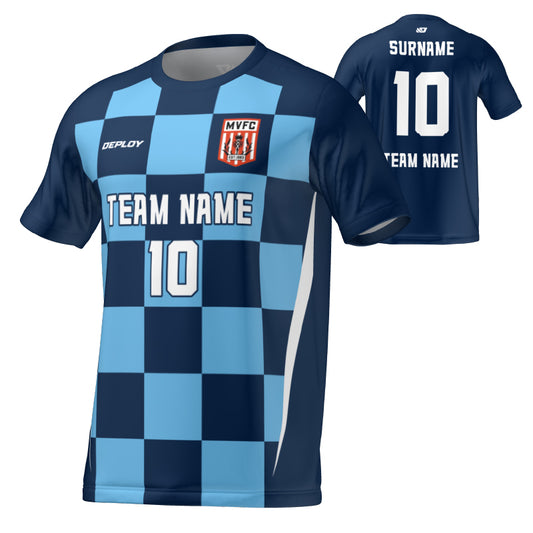 Moss Vale FC - Flight Jersey Checkers - Navy
