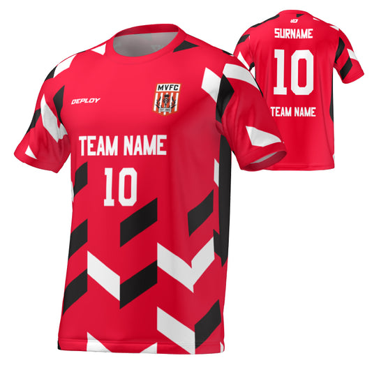 Moss Vale FC - Flight Jersey Arrows - Red