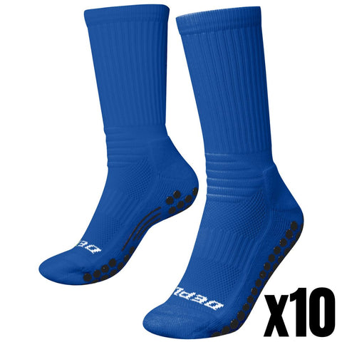 Bundle Pack - 10x Royal Blue V2 Grip Socks