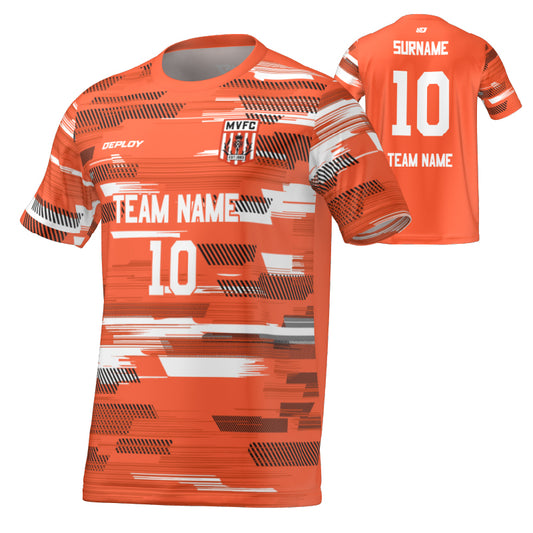 Moss Vale FC - Flight Jersey Glitch - Orange