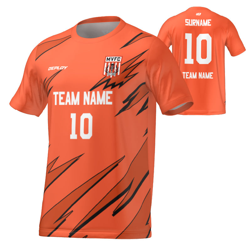 Moss Vale FC - Flight Jersey Lightning - Orange