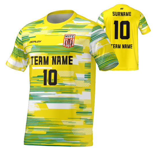 Moss Vale FC - Flight Jersey Glitch - Yellow