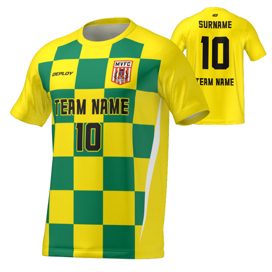 Moss Vale FC - Flight Jersey Checkers - Yellow