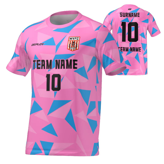 Moss Vale FC - Flight Jersey Fragments - Pink