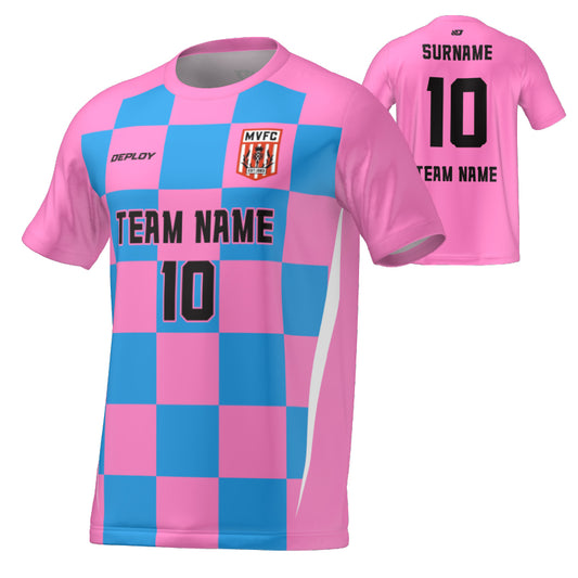 Moss Vale FC - Flight Jersey Checkers - Pink