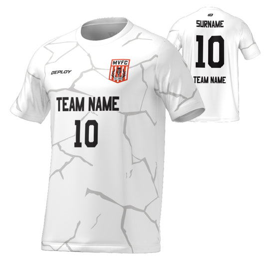 Moss Vale FC - Flight Jersey Cracks - White