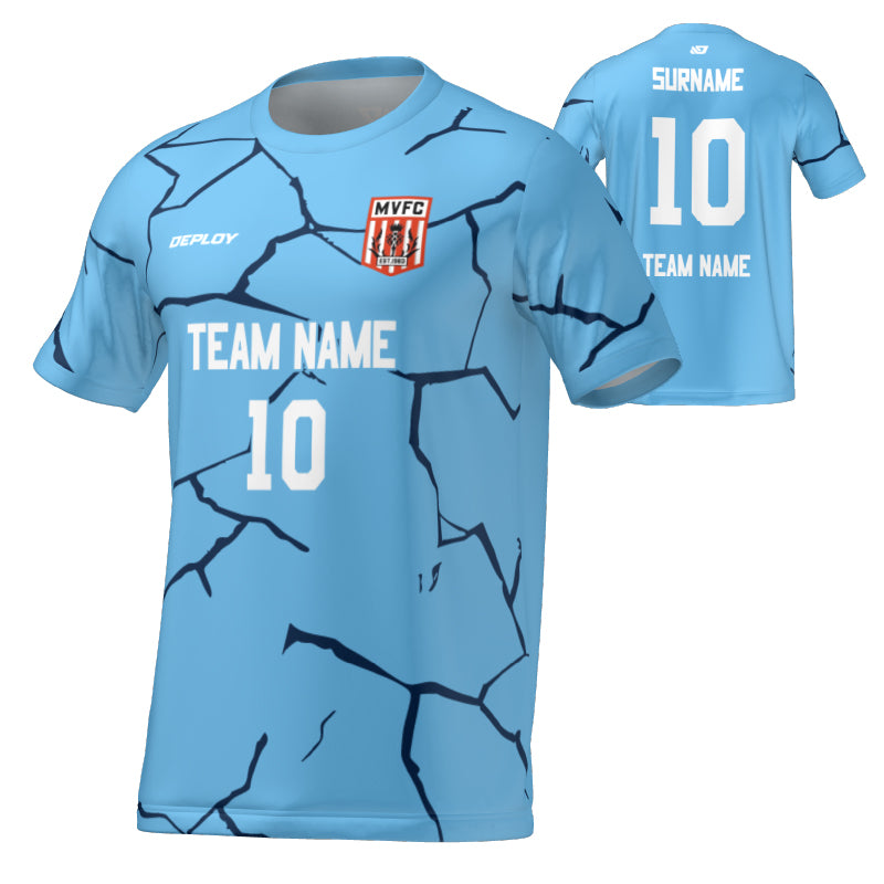 Moss Vale FC - Flight Jersey Cracks - Sky Blue