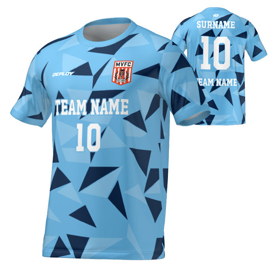 Moss Vale FC - Flight Jersey Fragments - Sky Blue
