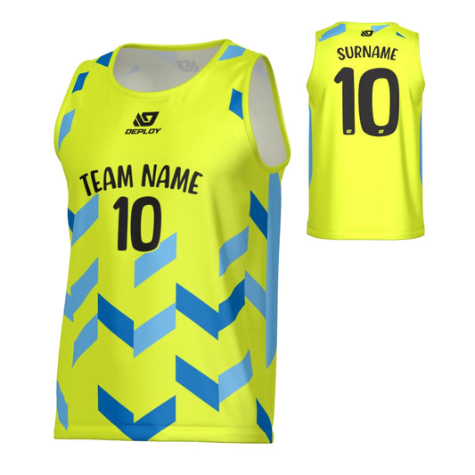 Arrows Sports Singlet - Neon Yellow