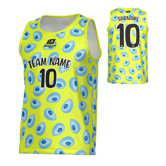 Avocado Sports Singlet - Neon Yellow