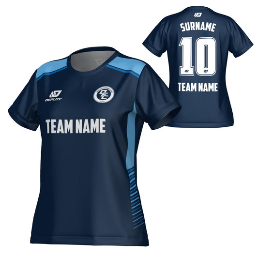 Apex Womens Jersey - Navy & Sky Blue