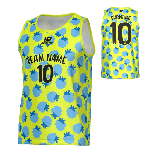Berry Sports Singlet - Neon Yellow
