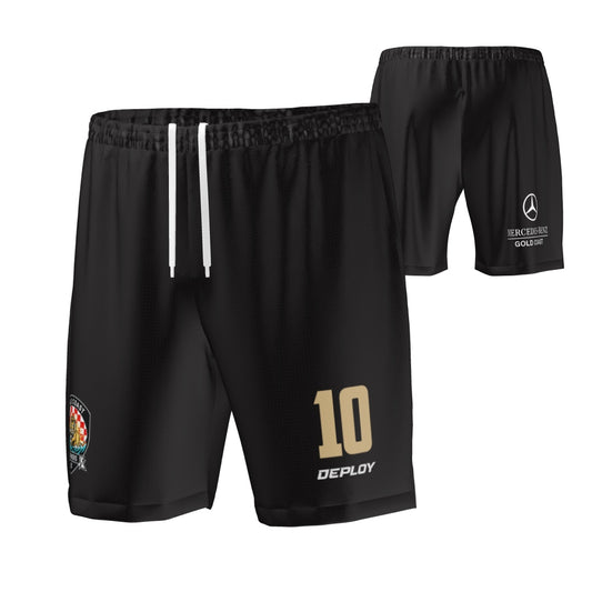 Gold Coast Strikers - Playing Shorts - Black and Gold