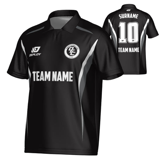 Arc Collared Jersey - Black