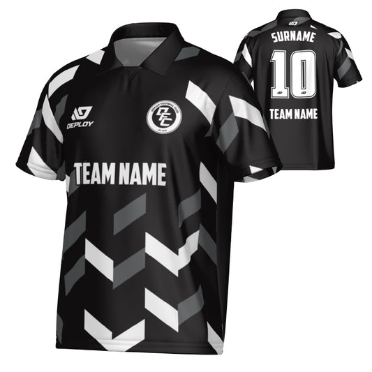Arrows Collared Jersey - Black