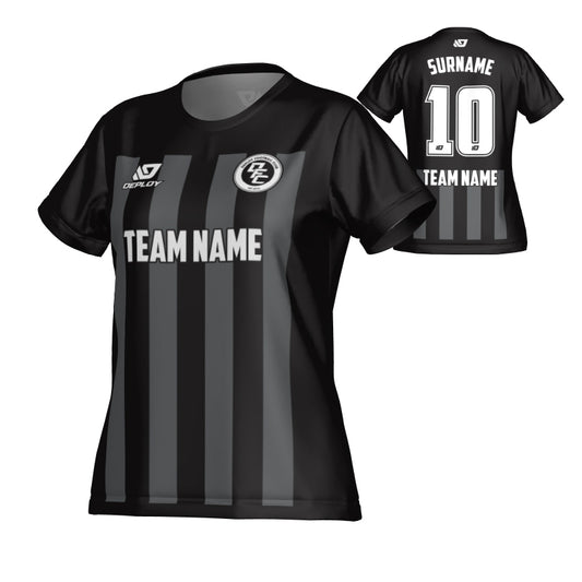 Bars Womens Jersey - Black