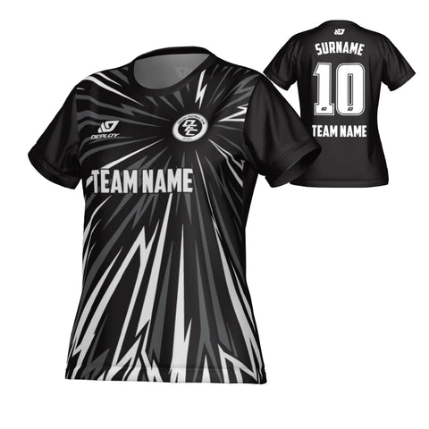 Burst Womens Jersey - Black