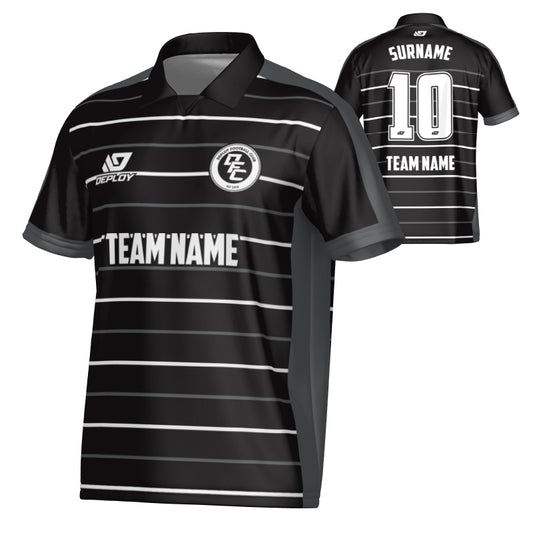 Cadence Collared Jersey - Black