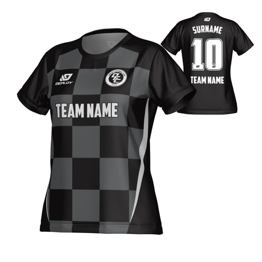 Checkers Womens Jersey - Black