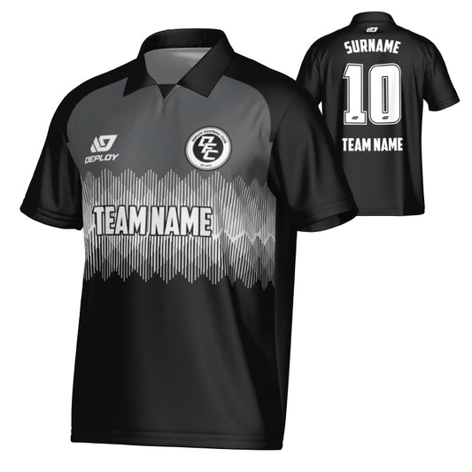 Echo Collared Jersey - Black