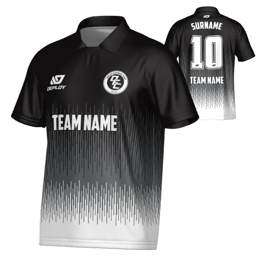 Fade Collared Jersey - Black