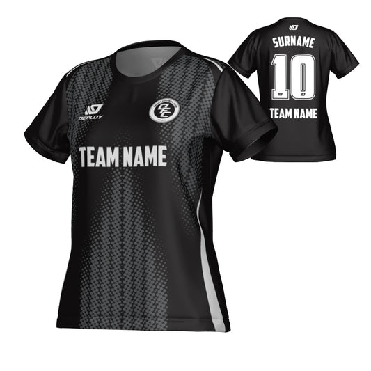 Halftone Womens Jersey - Black