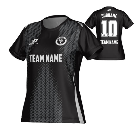 Halftone Womens Jersey - Black