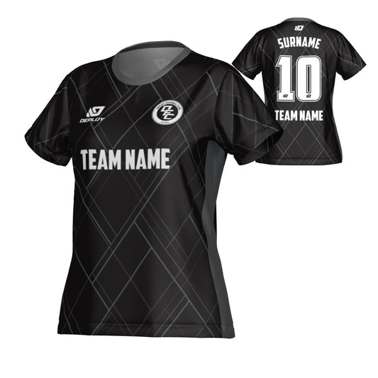 Plaid Womens Jersey - Black