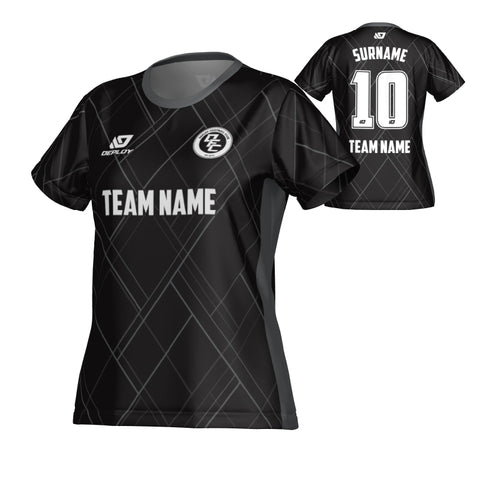 Plaid Womens Jersey - Black