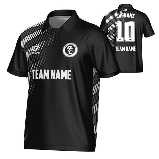Spray Collared Jersey - Black