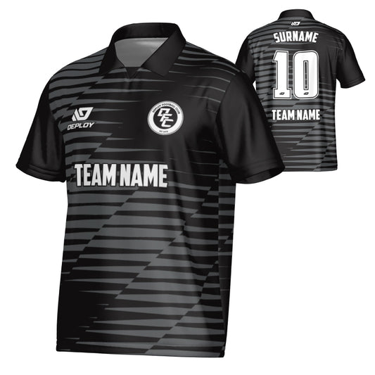 Static Collared Jersey - Black