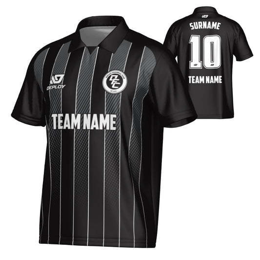 Streamline Collared Jersey - Black