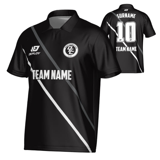 Tracks Collared Jersey - Black