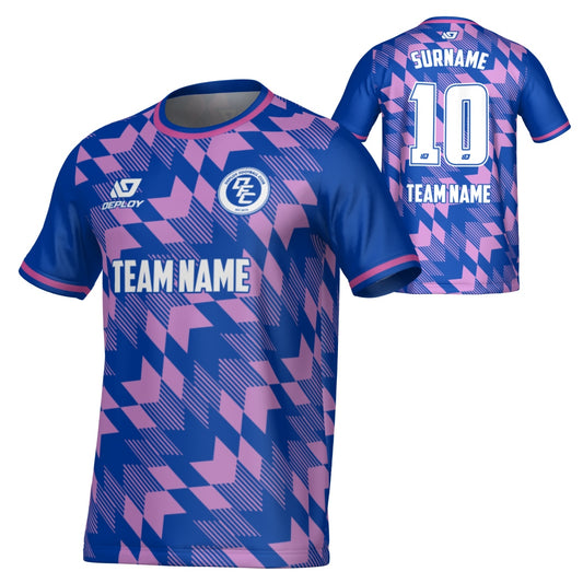 Leaves Jersey - Royal Blue & Purple