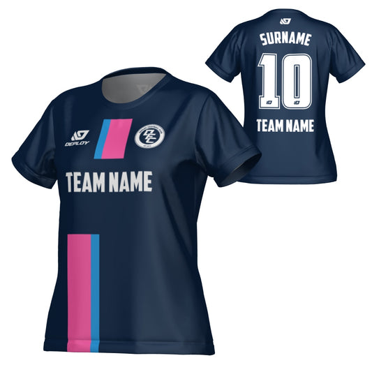 Block Womens Jersey - Navy & Pink