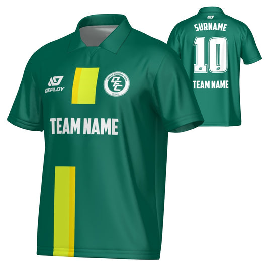 Block Collared Jersey - Green