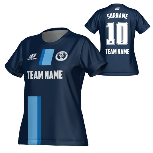 Block Womens Jersey - Navy & Sky Blue