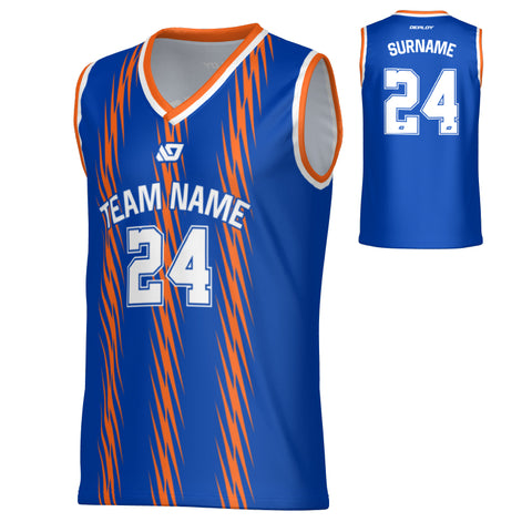 Torrent Basketball Jersey - Blue & Orange