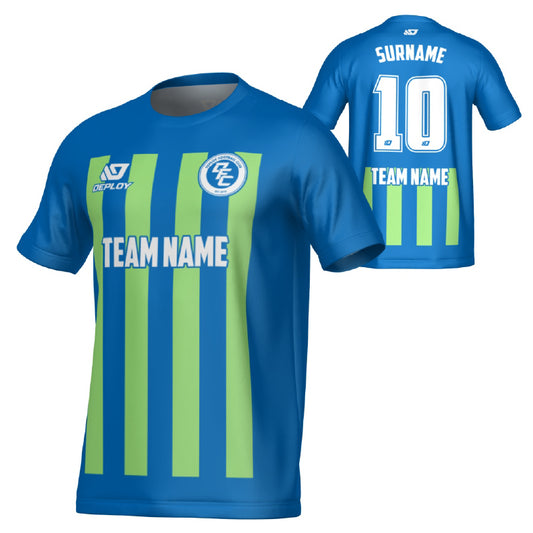 Bars Jersey - Blue & Neon Green
