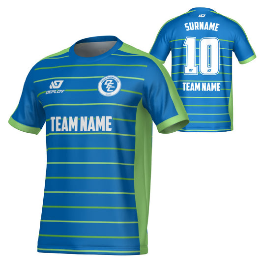 Cadence Jersey - Blue & Neon Green
