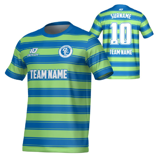 Celtic Jersey - Blue & Neon Green